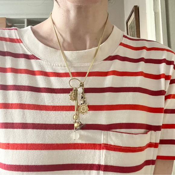 🍭 3/$20 urban outfitters nautical charm gold necklace - Picture 3 of 13